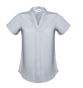 Ladies Madison S/S-Silver:Silver