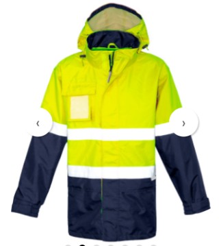 Mens Ultralite Waterproof Jacket-Yellow/Navy:Yellow/Navy